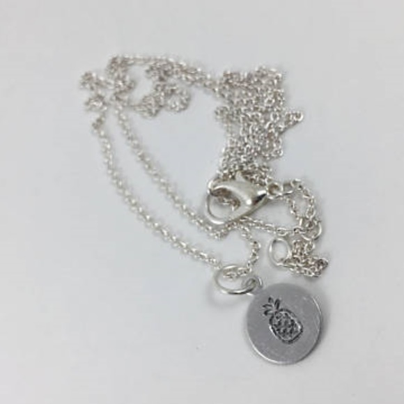 NEW Pineapple Necklace / Hand Stamped - Picture 3 of 3