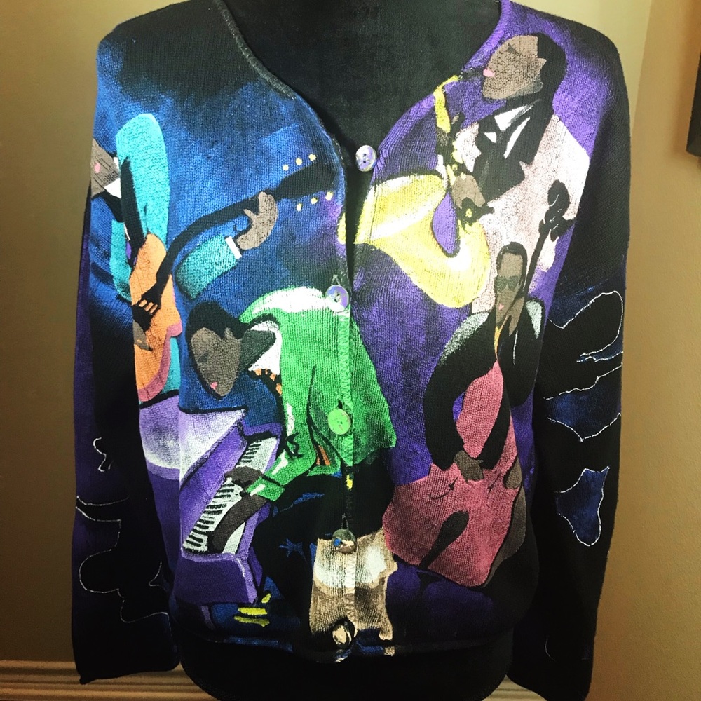 ❌SOLD❌ Vintage Jazz Sweater