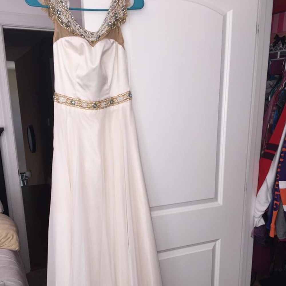 Sheri hill white gown
