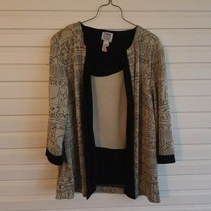 Vintage Hieroglyph Blazer and Tank