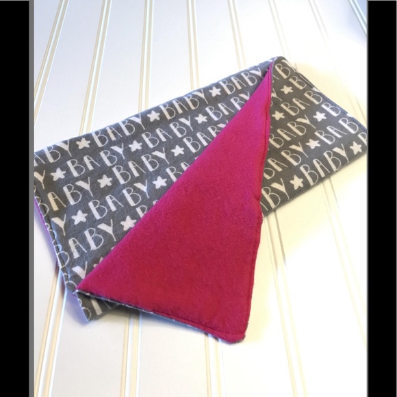 Set of 4 Cotton Burp cloths, burp rag, baby girl - Picture 2 of 5