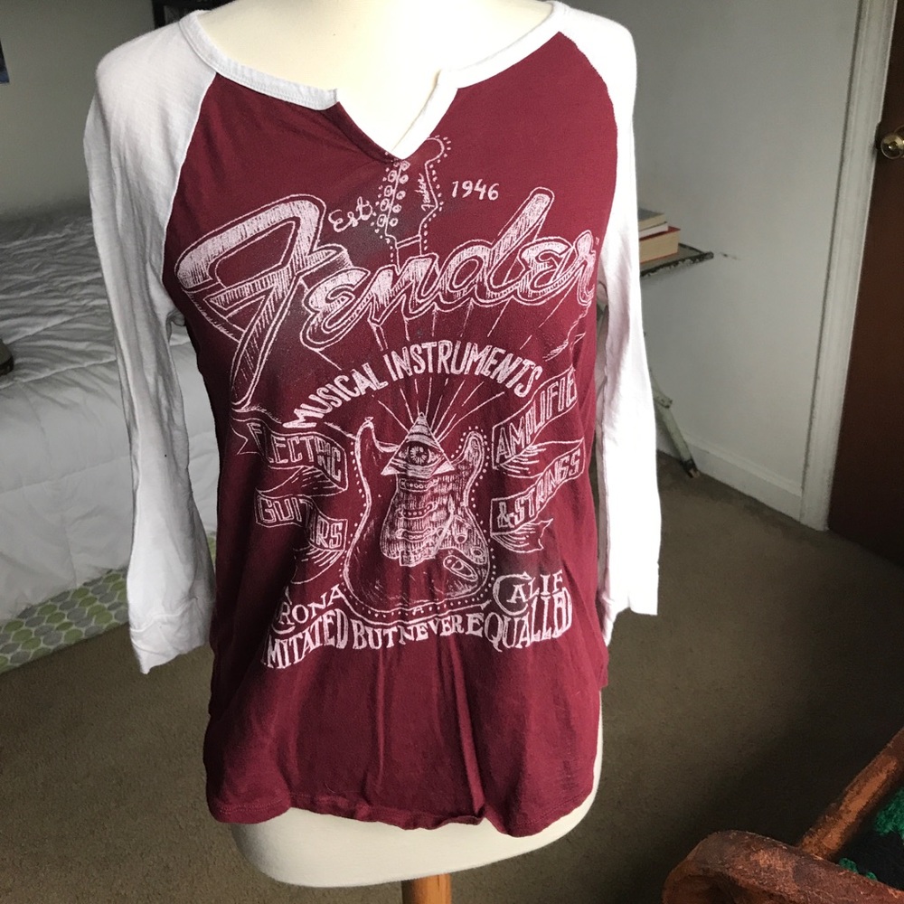 Lucky Brand Fender Raglan Tee