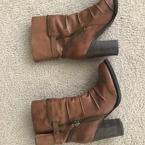 BCBG Slouchy Zipper Booties