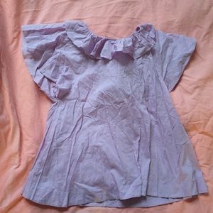 NWT lavender ruffled top