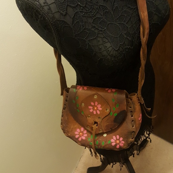 Handbags - Vintage 70's leather purse