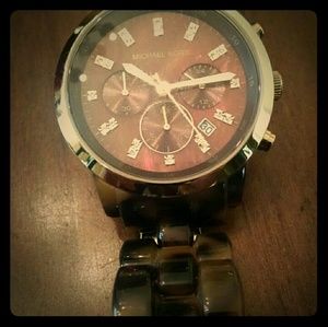 Michael Kors tortoise shell band watch