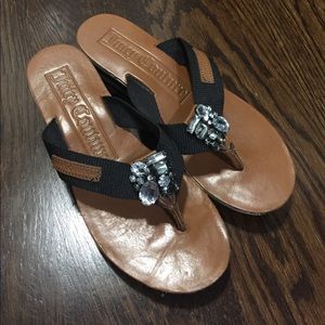 Juicy Couture Heel Flip Flops