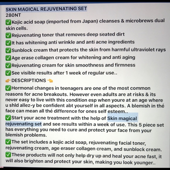 Skin Magical Rejuvenating Set Kit # 1 - Picture 7 of 8