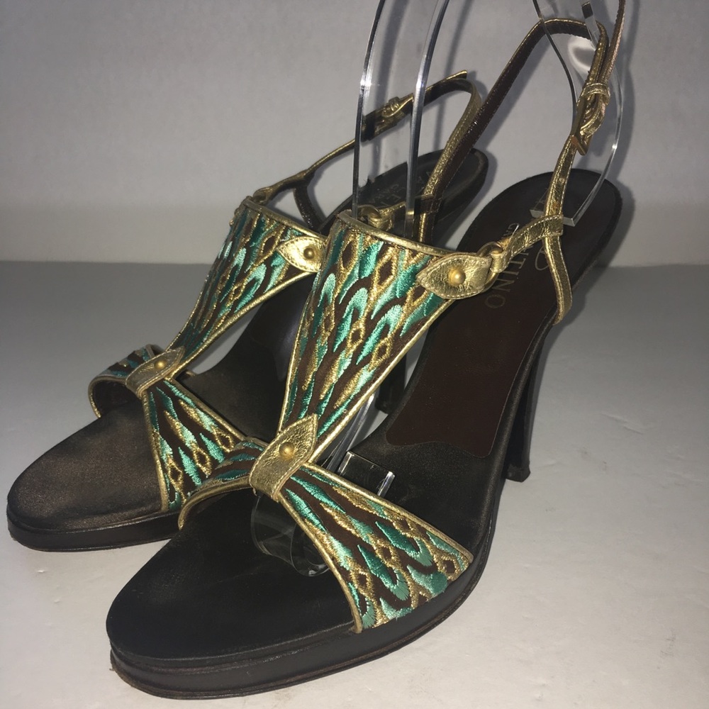 😀SOLD😌 VALENTINO GARAVANI Peacock 10 Heels