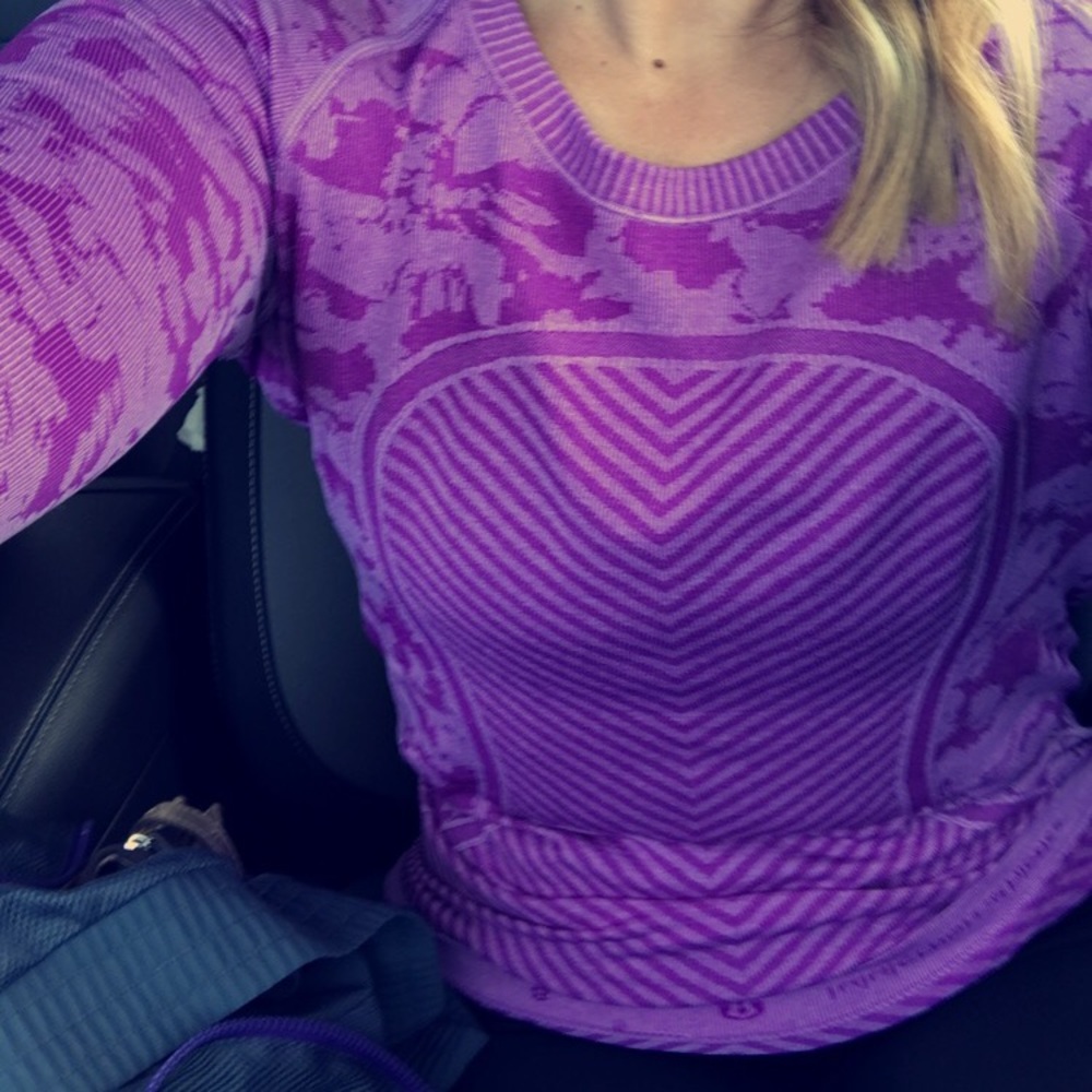 Lululemon purple workout top