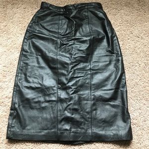 GENUINE Leather Pencil Skirt!
