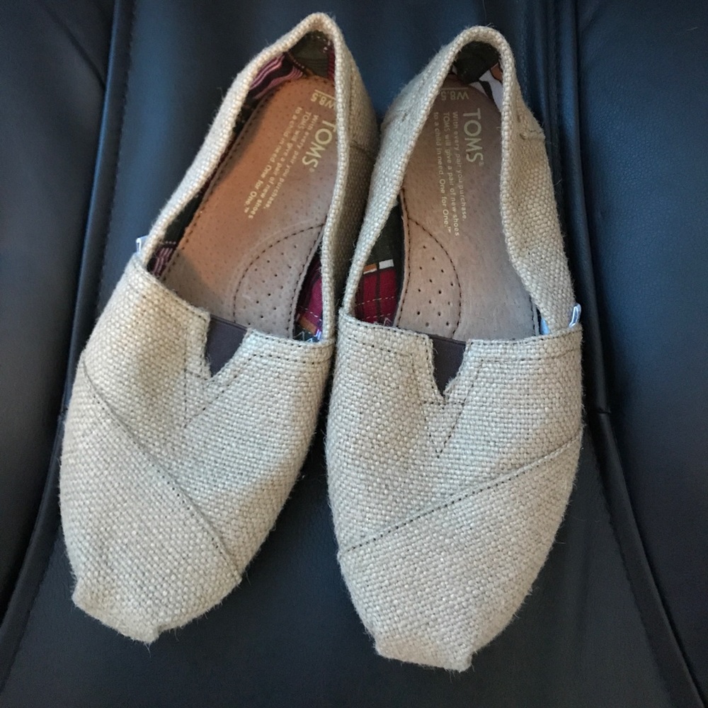 TOMS burlap shoes