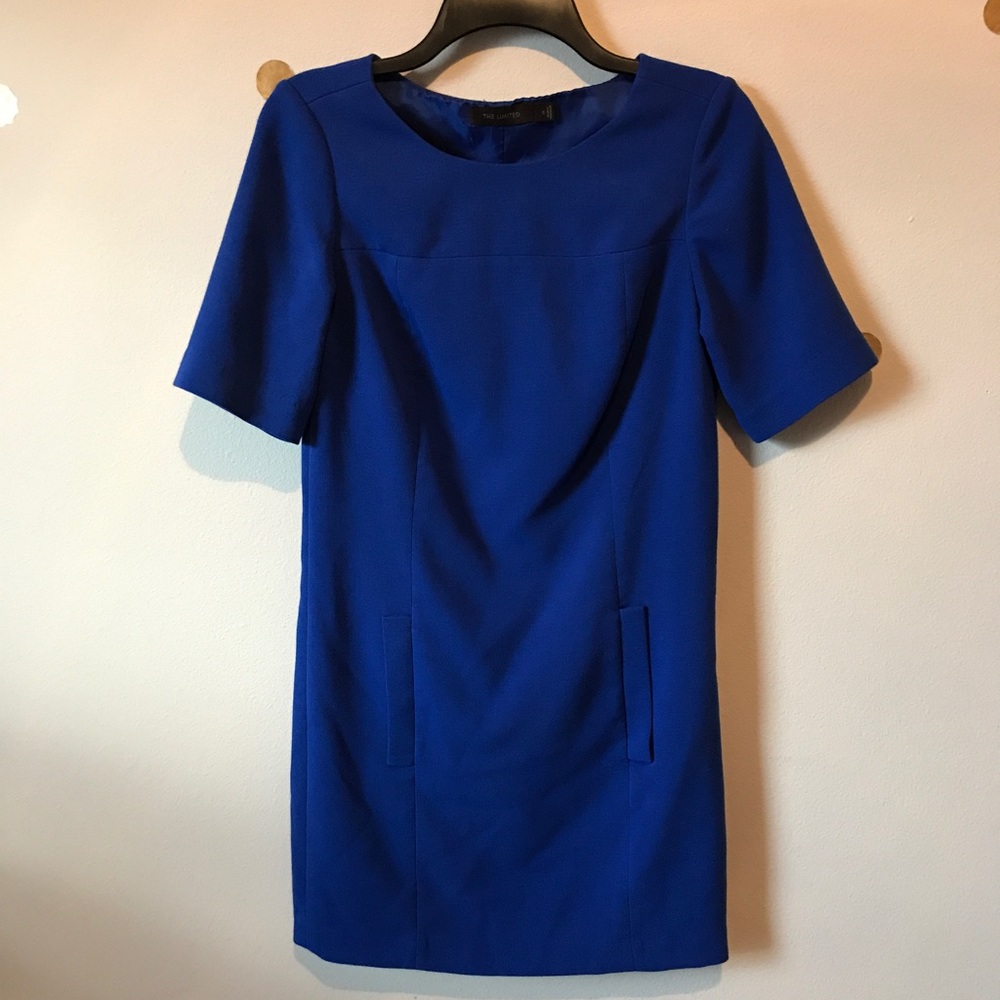 THE LIMITED blue dress