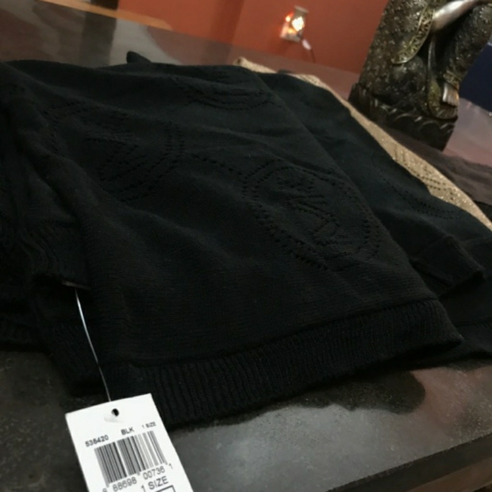 Black Michael Kors signature infinity scarf