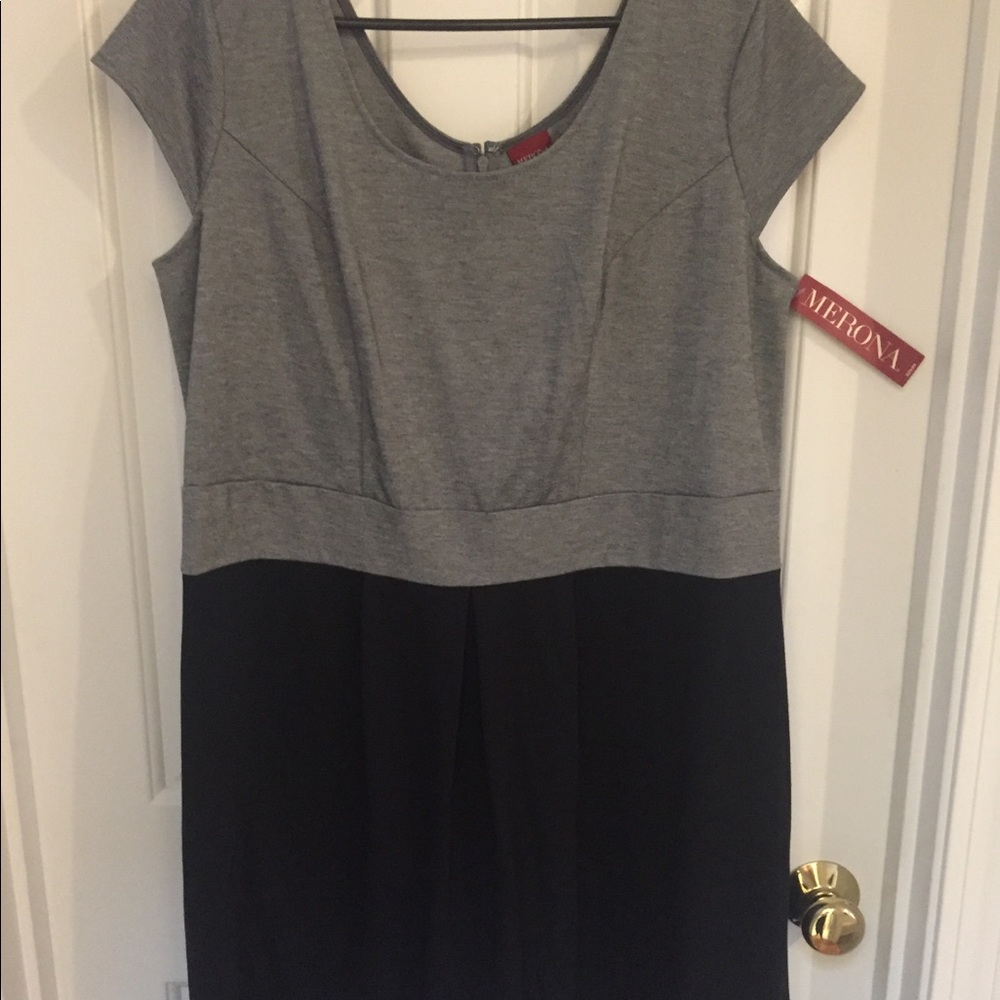 Merona Black and Gray short sleeve dress