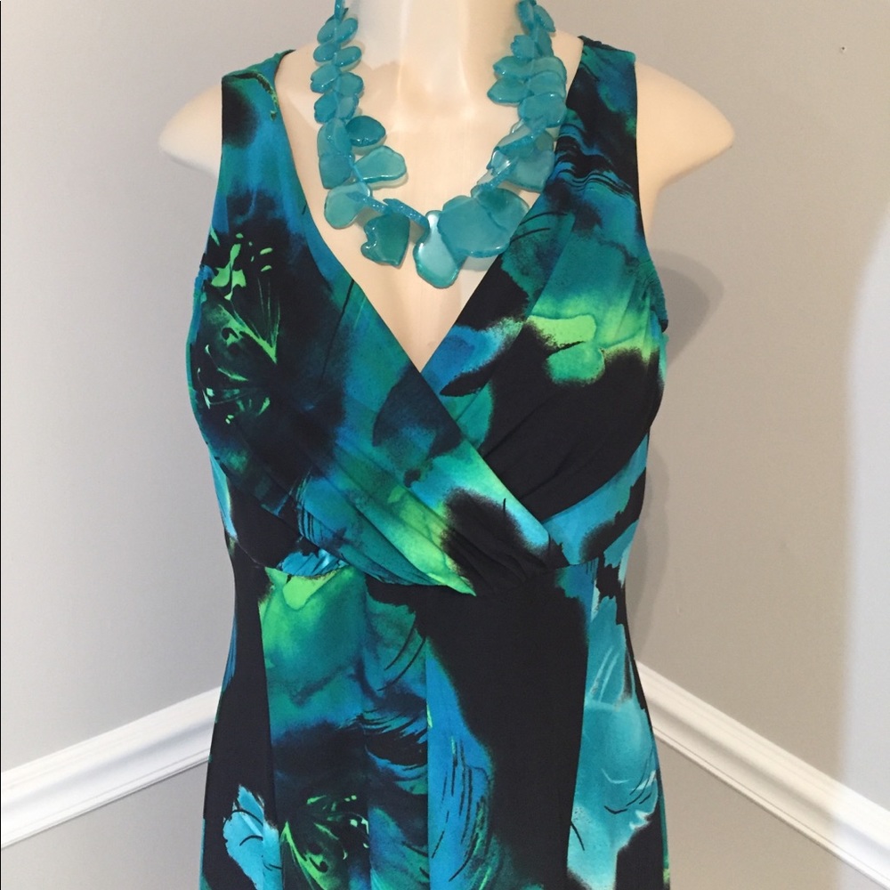Sleeveless Wrap Front Bodice Dress