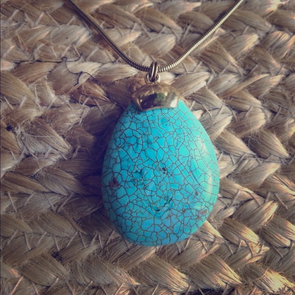 unknown Jewelry - Turquoise Stone Statement Necklace