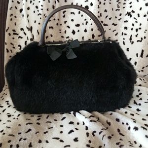 Faux fur purse
