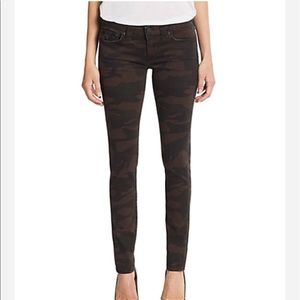 True Religion Skinny Five Pocket Black Camo Jeans