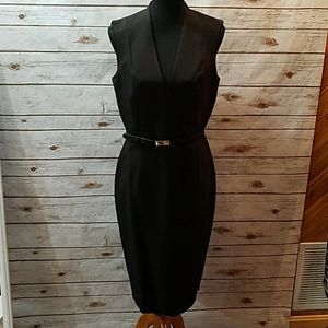 Black sheath dress