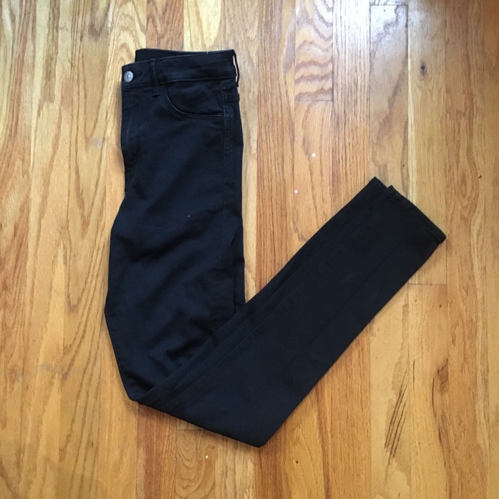 H&M BLACK HIGH WAIST JEGGINGS