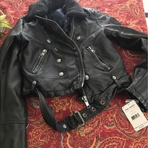 Free people leather jacket