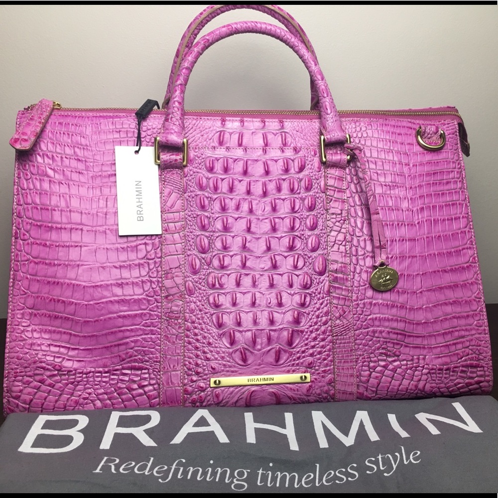 NWT Brahmin Anywhere Weekender in Poppy