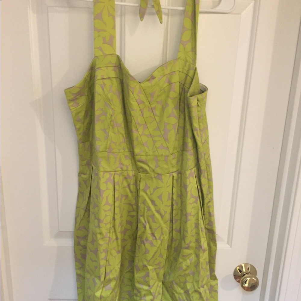 Lane Bryant Pleated Halter dress