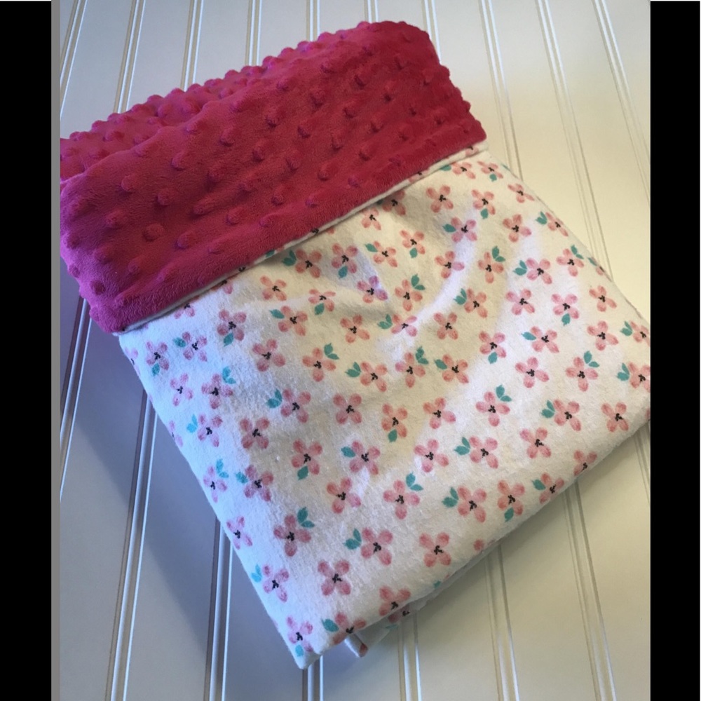 Baby Blanket, stroller blanket, car seat, girl - Picture 4 of 5