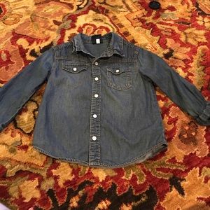 Denim button down