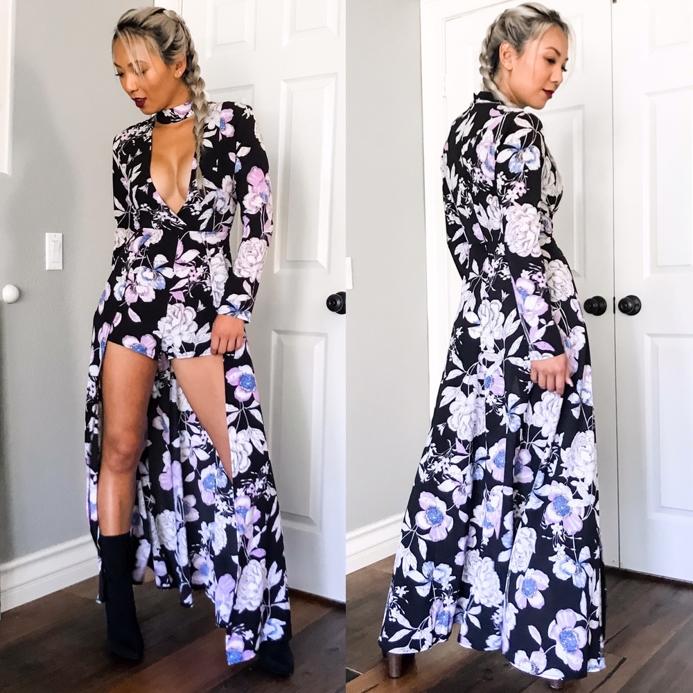❌Store Closing Sale ❌ NWT Floral Maxi Romper - Picture 2 of 2