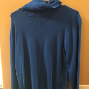 Royal blue cowl neck sweater