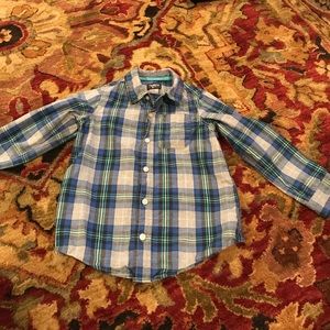 Plaid button down shirt