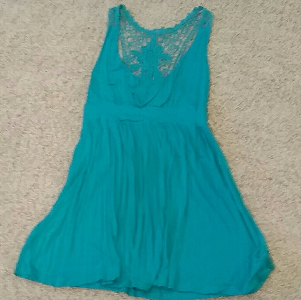 Blue summer beach dress