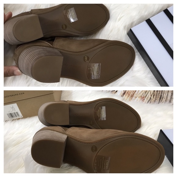 Lucky Brand Banu peep toe ankle Bootie NWB 6.5m - Picture 4 of 5