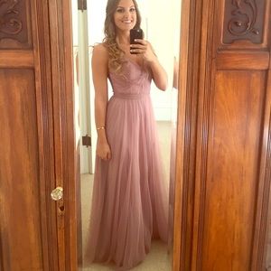 BHLDN Tinsley dress size 2 in Rose Quartz