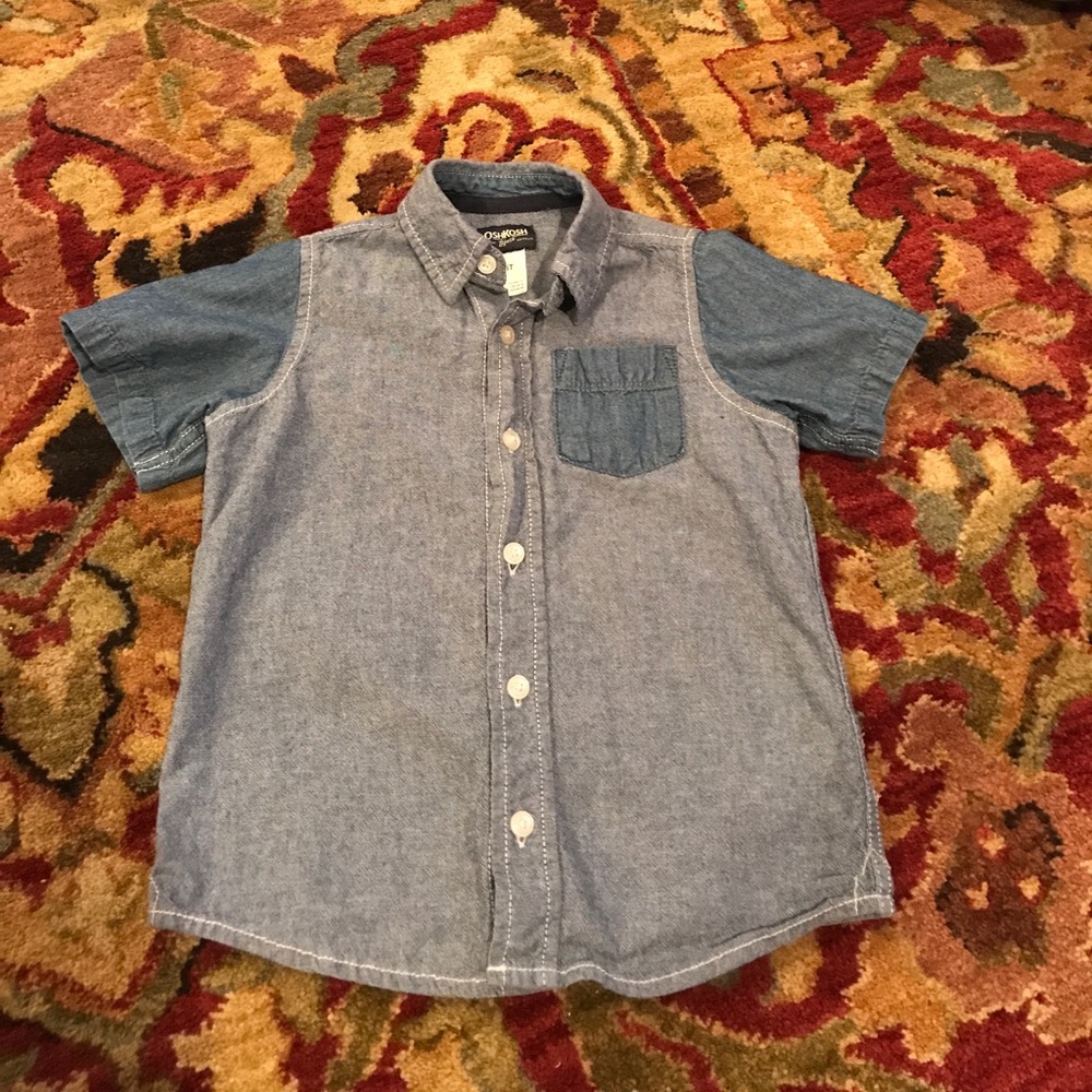 Denim button down