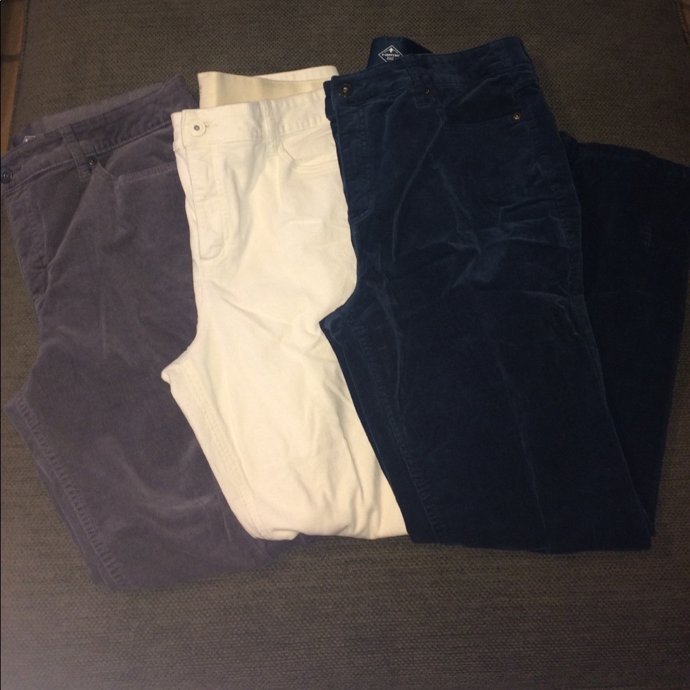 EUC lot of 3 corduroy pants by St Johns Bay