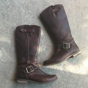 Chocolate Leather Timberland Riding Boots