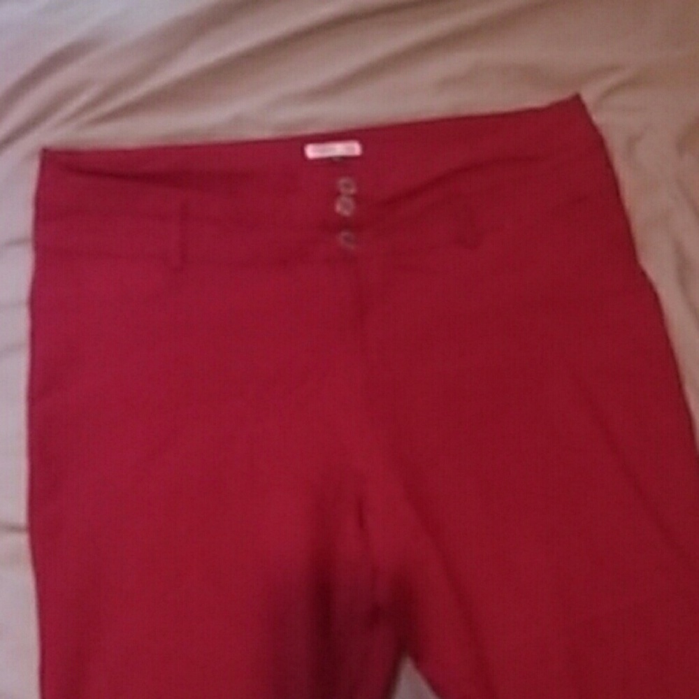 Size 24 red skinny jeans