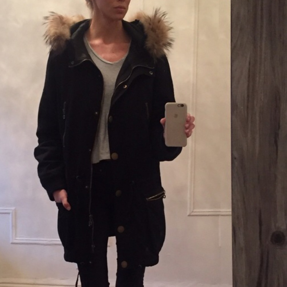 Antik Batik Genuine Fur lined Parka Medium