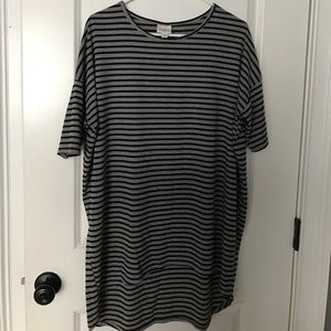 Gray with black stripes Irma