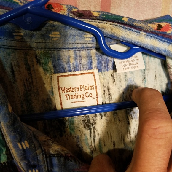 16# Multicolored Western plains trading shirt - Picture 3 of 3