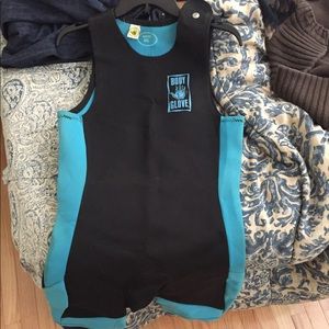 Vintage body glove short vest. Wet suit
