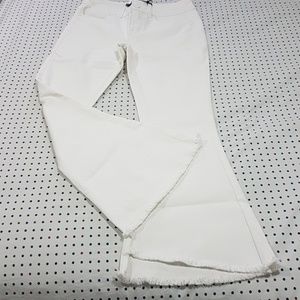 Williamrast white flare crop Jean