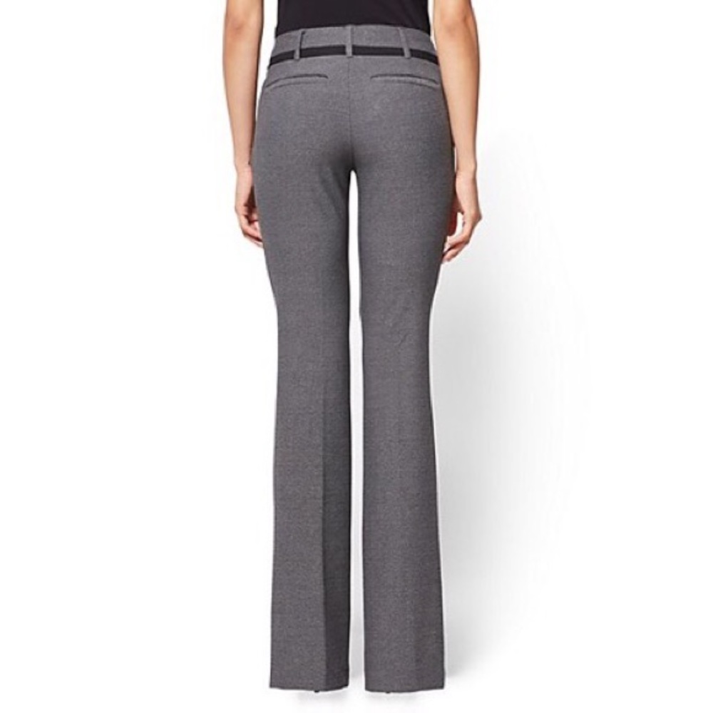 New York and Company Cuffed Flare Gray Work Pants