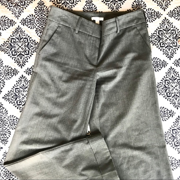 New York and Company Cuffed Flare Gray Work Pants - Picture 4 of 8