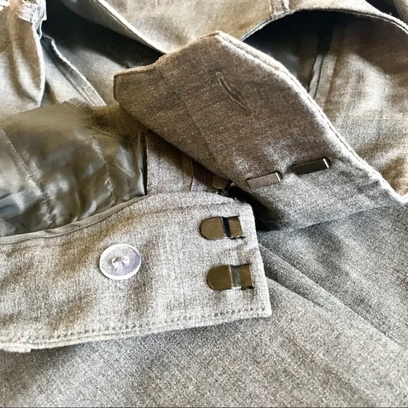 New York and Company Cuffed Flare Gray Work Pants - Picture 6 of 8