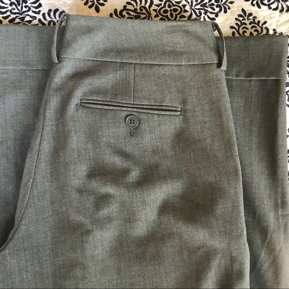 New York and Company Cuffed Flare Gray Work Pants - Picture 8 of 8