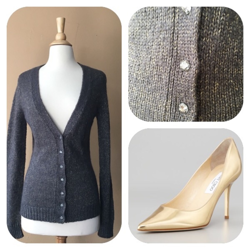 EUC EXPRESS Cardigan with embellished buttons